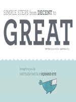 Simple steps from decent to great web design - Matthew Smith