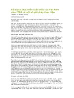 Kế hoạch phát triển xuất khẩu của việt nam năm 2008 và một số giải pháp thực hiện