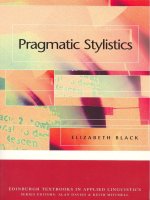 edinburgh university press pragmatic stylistics mar 2006