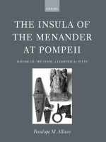 the insula of the menander at pompeii volume iii the finds a contextual study mar 2007