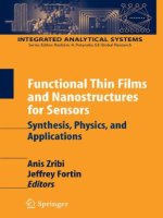 functional thin films and nanostructures for sensors. synthesis, physics, and applications