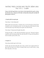 Những triệu chứng báo trước bệnh ung thư từ 2 đến 5 năm