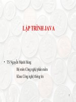 Slide 1 tổng quan về ngôn ngữ java