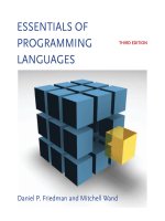 essentials of programming languages 3rd edition apr 2008
