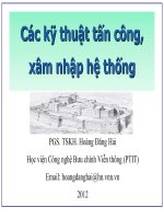 Kỹ thuật tấn công và xâm nhập hệ thống