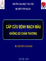 bài giảng cấp cứu bệnh máu không đông do chấn thương