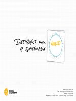 Designing for a sustainable world