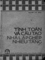 TÍNH TOÁN VÀ CẤU TẠO NHÀ LẮP GHÉP NHIỀU TẦNG TẬP 2
