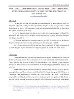 Tiểu luận: Vàng có phải là một kênh đầu tư an toàn hay là công cụ phòng ngừa rủi ro cho đồng đollar Mỹ? các gợi ý cho việc quản trị rủi ro