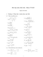 Bài tập Giải Tich Kinh Tế - GTVT