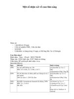 một số nhận xét về case lâm sàng