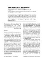 feynman's path integral in quantum theory
