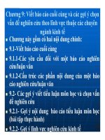 Bài giảng Phương pháp nghiên cứu khoa học - Chương 9