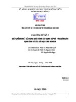 chuyện đề 3 : Điều chỉnh thiết kế trong quá trình xây dựng đập bê tông đầm lăn định bình và các bài học kinh nghiệm