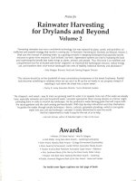rainwater harvesting for drylands and beyond volume 2