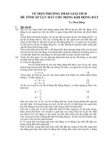 PHƯƠNG PHÁP GIẢI TÍCH TÍNH ÁP LỰC ĐẤT CHỦ ĐỘNG KHI ĐỘNG ĐẤT