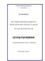 Phát triển kinh doanh dịch vụ thông tin di động Viettel tại Đắc Lắc