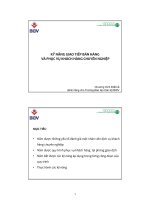 bài giảng kỹ năng giao tiếp bán hàng và phục vụ khách hàng chuyên nghiệp