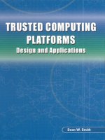 trusted computing platforms design and applications