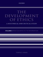 the development of ethics from socrates to the reformation volume 1 nov 2007