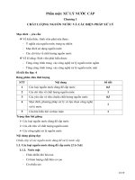 bài giảng kỹ thuật xử lý nước cấp nước thải