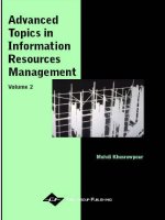 advanced topics in information resources management. volume 2