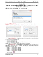 Plaxis 3D  Bài 2  Móng Dạng Dầm
