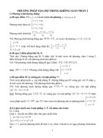 phương pháp tọa độ trong không gian