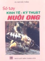 SỔ TAY KỸ THUẬT NUÔI ONG