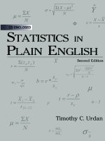 statistics in plain english, second edition