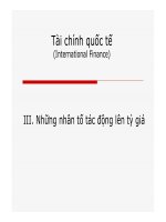 Bài giảng tài chính quốc tế chương 3   TS  nguyễn phúc hiền