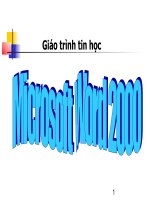 Giáo trình tin học microsoft word