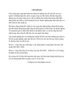 Soạn thảo quy trình phục vụ ăn uống bệnh lý trong bệnh viện theo tiêu chuẩn ISO 9001: 2000 và soạn thảo bản mô tả công việc theo ISO 9001 :  2000 cho vị trí Trưởng bộ phận Lễ tân tại nhà hàng.