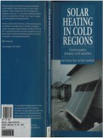 solar heating in cold regions a technical guide to developing country applications