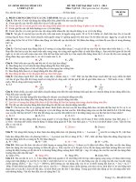 Tuyển chọn các đề thi thử đại học môn vật lý năm 2014 hay có đáp án