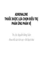 adrenalin thuốc được lựa chọn điều trị sock phản vệ