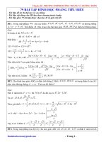 Bài tập về đường thẳng - đường tròn