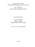 đề cương môn học lịch sử xã hội học (history of sociology)