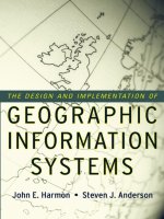 the design and implementation of geographic information systems