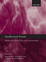 intellectual virtue perspectives from ethics and epistemology nov 2003