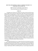 Khả năng sinh trưởng của bê lai 1 trên 2 drought master và 1 trên 2 limousine nuôi tại đắc lắc