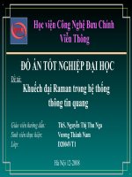 thuyết trình bảo vệ đồ án khuếch đại raman trong hệ thống thông tin quang