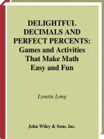 delightful decimals and perfect percents, games and activities that make math easy and fun - long