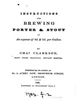clarkson - 1853 - instructions for brewing porter and stout at an expense of 4d and 5d per gallon