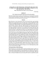 ẢNH HƯỞNG của BIẾN đôi KHI hậu, môi TRUÒNG đến CHĂN NUÔI và CHIẾN lược CHĂN NUÔI NHẰM GIẢM THIÊU và THÍCH ỨNG với BIẾN đổi KHÍ hậu, môi TRƯỜNG