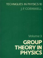 john f  cornwell group theory in physics, volume 3 supersymmetries and infinite-dimensional algebras techniques of physics  1989