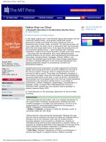 the mit press neither brain nor ghost a nondualist alternative to the mind-brain identity theory aug 2005