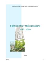 Tiểu luận môn quản trị chiến lược: Công ty TNHH MTV Đầu Tư Dịch Vụ Bất Động Sản ACB Chiến lược phát triển kinh doanh 2010  2020