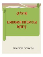 bài giảng quản trị kinh doanh thương mại dịch vụ