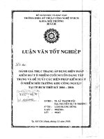Đánh giá thực trạng áp dụng biện pháp kiểm soát ô nhiễm cuối nguồn dạng tập trung và đề xuất các biện pháp kiểm soát ô nhiễm môi trường khu công nghiệp tại thành phố Hồ Chí Minh thời kỳ 2004 2010